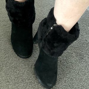 Ugh Black heeled boots
